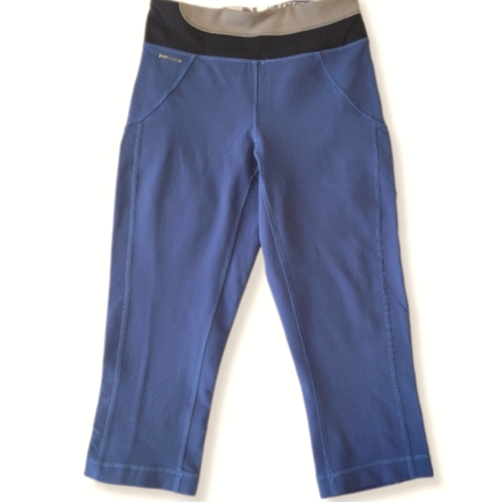 LOLE Capri Mid-Rise Blue Leggings